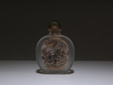 A Chinese Crystal Glass Snuff Bottle