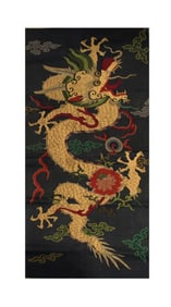 A Chinese Dragon Kesi Silk