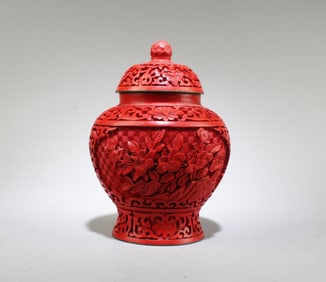 A Cinnabar Lacquer Vase