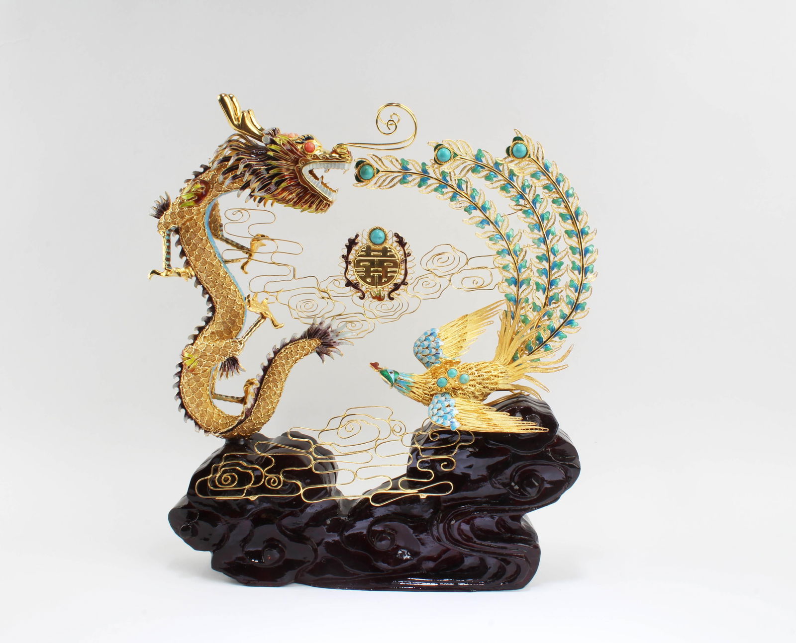 A Gold Plated Silver Wedding Gift Ornament (1 of 4)