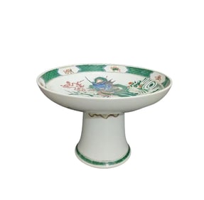 An Estate Chinese Dragon-Decorated Tall-end Plate