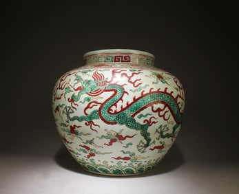 A Wucai Porcelain Jar