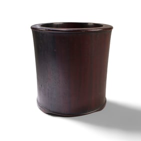 Antique Chinese Hardwood Brushpot