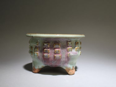 A Tripod Junyao Incense Burner