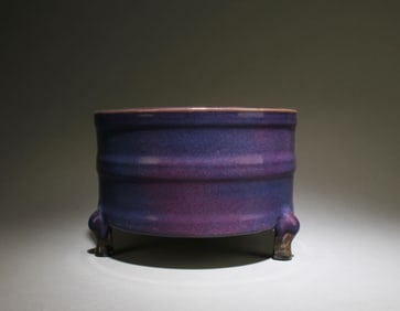 A Tripod Junyao Incense Burner