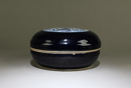 A Round Porcelain Box