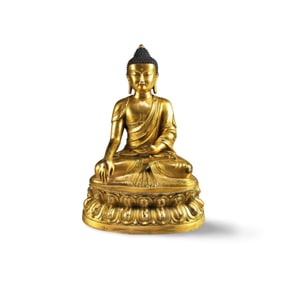 Chinese Gilt Bronze Buddha Statue