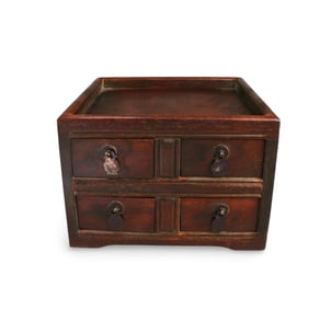 A Chinese Hardwood Tea Tray