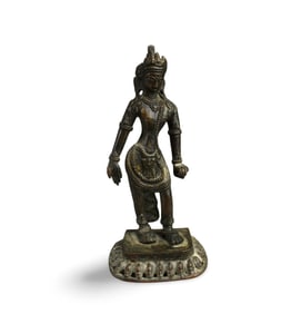 A Bronze Bodhisattva Statue
