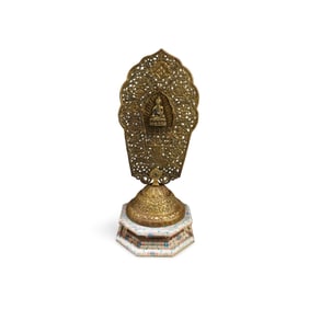A Gilt Bronze Buddha Statue
