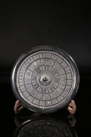 A Bronze Mirror With Bagua And Zodiac Motif