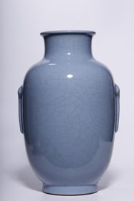 A Guan Type Lantern-Shaped Vase
