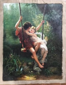 A Vintage Oil Painting "Couple"