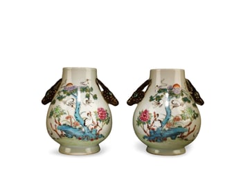 A Pair of Chinese Porcelain Vases