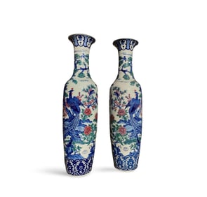 A Large Pair of Chinese Porcelain Vases