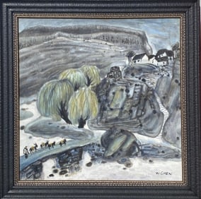 A Framed Oil Painting