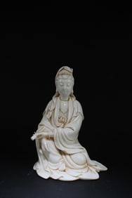 A Blanc De Chine Guanyin Statue