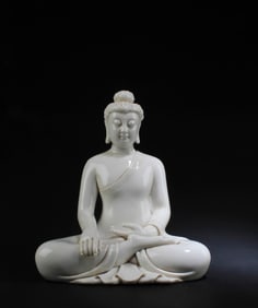 Chinese Blanc De Chine Buddha Statue