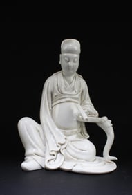A Blanc De Chine Immortal Statue