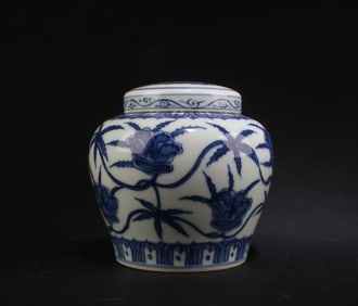 Chinese Blue & White Porcelain Jar