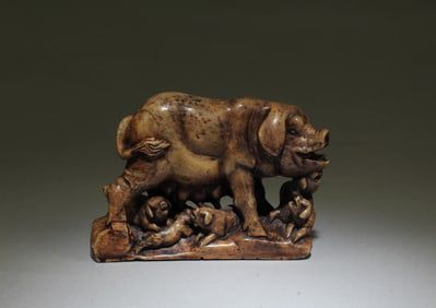 A Carved Soapstone Figurine