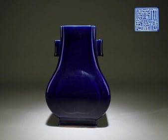 A Blue Glazed Vase