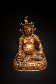 A Gilt Bronze Bodhisattva Statue