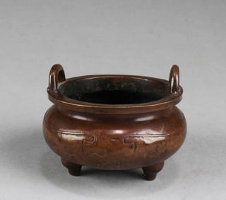 Chinese Bronze Tripod Censer