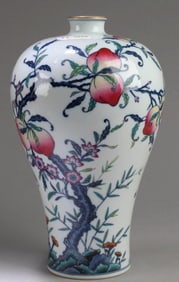 Chinese 'Doucai' Porcelain Meiping Vase