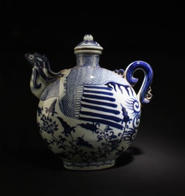 A Blue & White Porcelain Pot