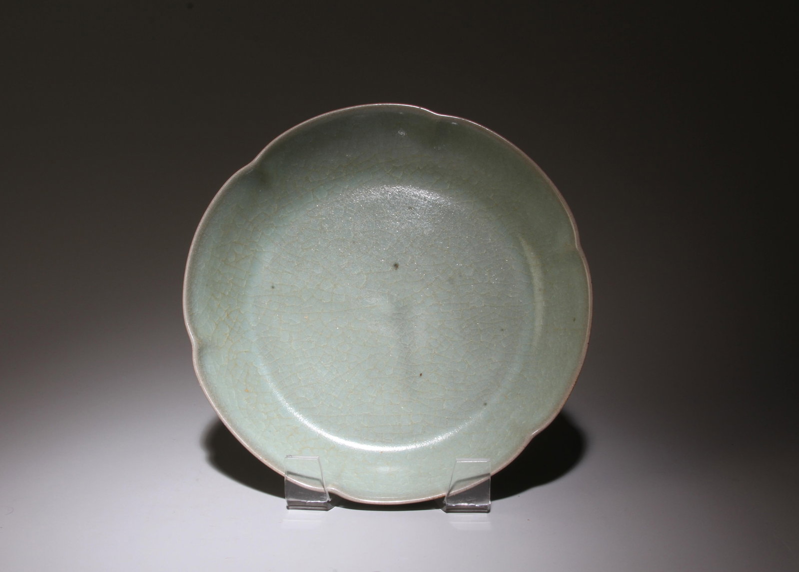 A Ruyao Plate: A Ruyao Plate. Dimensions: 7.25" x 1.5".