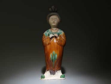 A Tang Sancai Pottery Statue