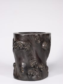 A Zitan Wood Brushpot