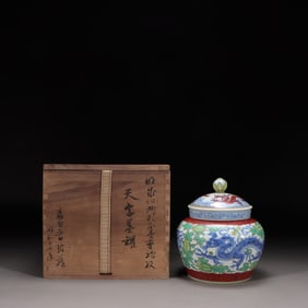 A Doucai Porcelain Covered Jar