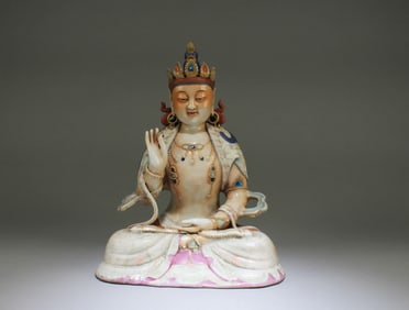 A Seated Buddha Statue