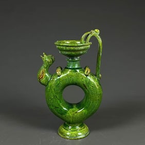 A Green-Glazed Vase