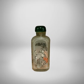 Antique Peking Glass Snuff Bottle