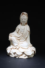 A Blanc De Chine Guanyin Statue