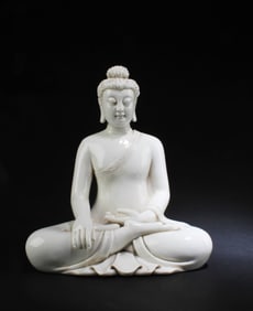 Chinese Blanc De Chine Buddha Statue