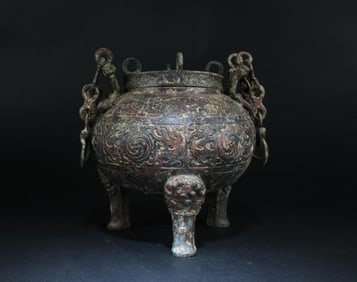 Chinese Bronze Tripod Censer