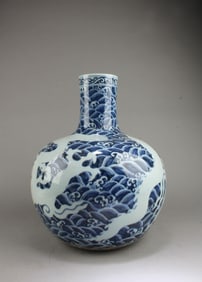 Chinese Blue & White Porcelain Vase