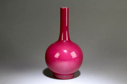 A Chinese Carmine-Red Vase