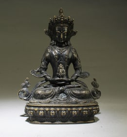 Chinese Bronze Bodhisattva Statue
