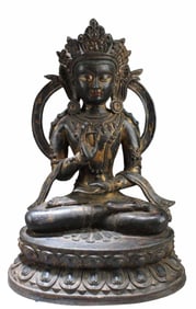 Chinese Gilt Bronze Bodhisattva Statue