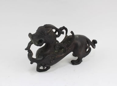 A Bronze Mythical Beast Figurine