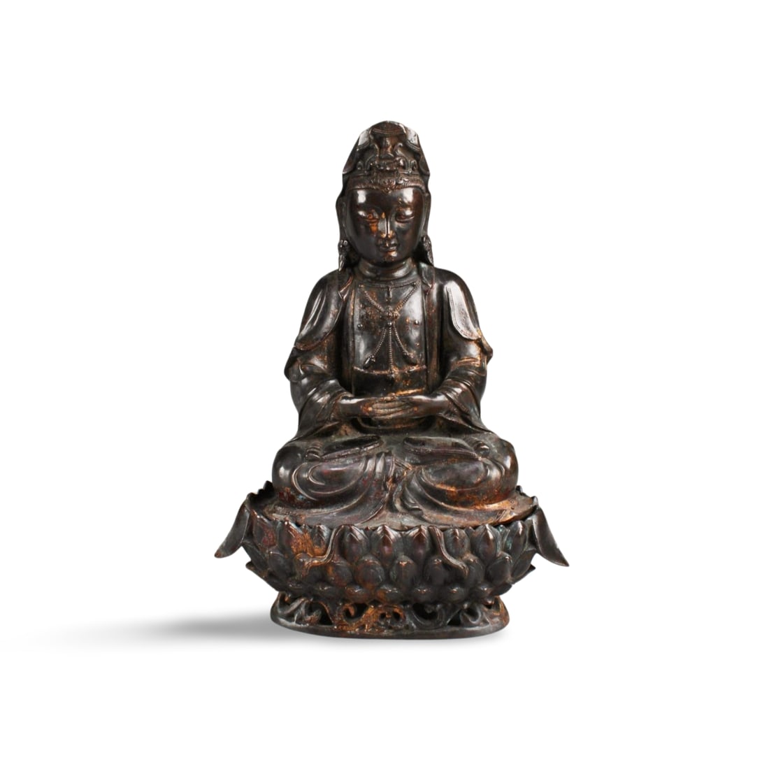 Chinese Bronze Guanyin Statue (1 of 5)