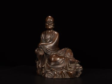 A Bronze Seated Bodhisattva Statue