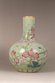 A Porcelain Celestial Sphere Vase