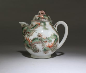 Antique Japanese Porcelain Teapot