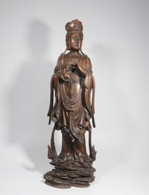 An Agarwood Guanyin Statue